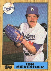 1987 Topps Baseball Cards      538     Tom Niedenfuer